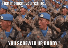 moment you realize soldier
