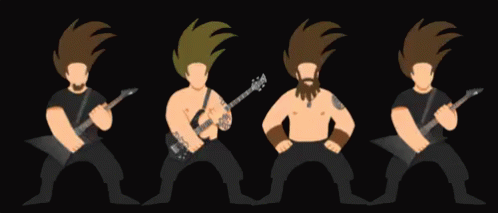 Headbangers - Metal GIF - Metal Headbangers Rocking GIFs