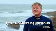 Its The Most Dangerous Gordon Ramsay GIF - Its The Most Dangerous Gordon Ramsay Harvesting Barnacles In Portugal GIFs