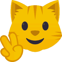 peace out cat joypixels peace sign peace be with you