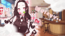 Cafe Nezuko Chan GIF - Cafe Nezuko Chan Kawaii GIFs