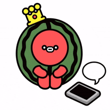 fruit watermelon cute wait cell phone