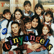 a group of young girls are on the cover of the music of tinyangels