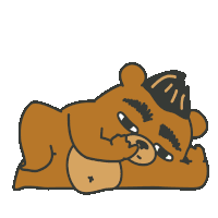 麻甩熊 撩鼻 Sticker