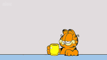 Slurrrp Garfield GIF - Slurrrp Garfield Drinking GIFs