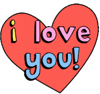 I Love You Heart Sticker - I Love You Heart In Love Stickers