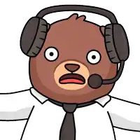 a teddy bear wearing headphones and a tie