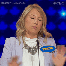 Nobody Knows Kristen GIF - Nobody Knows Kristen Family Feud Canada GIFs