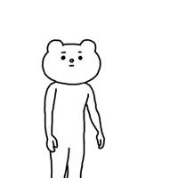 a drawing of a bear with the words fine shyt