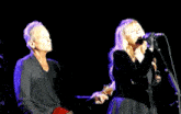 Stevie Nicks Lindsey Buckingham GIF - Stevie Nicks Lindsey Buckingham Singing GIFs