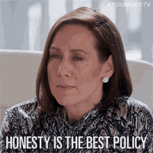 Honesty Is The Best Policy Tell The Truth GIF - Honesty Is The Best Policy Tell The Truth Miriam Shor GIFs