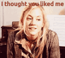 Beth Greene Liked Me GIF - Beth Greene Liked Me I Thought GIFs