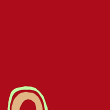 arabic writing on a red background with circles and a u