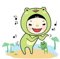 Little Frog Dance Sticker - Little Frog Dance Happy Stickers