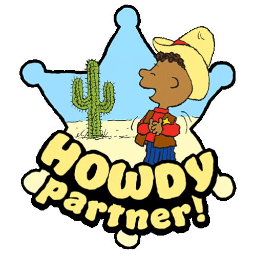 Howdy Partner Franklin Sticker