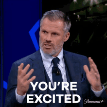 Youre Excited Jamie Carragher GIF - Youre Excited Jamie Carragher Champions League GIFs