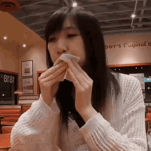 Wiping My Mouth Xiao GIF - Wiping My Mouth Xiao Xiaorishu GIFs