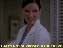 Greys Anatomy Lexie Grey GIF - Greys Anatomy Lexie Grey Thats Not Supposed To Be There GIFs