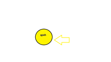 a yellow circle with the word apah written inside of it