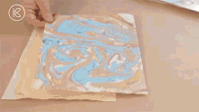 kin community marbling paper colorful crafts