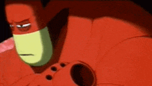 a red cartoon character with the words that 's drif on the bottom