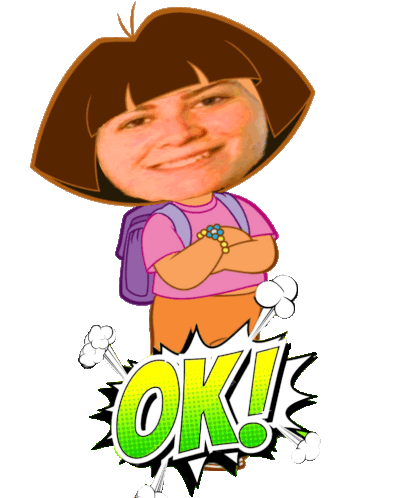 Dora Ok Sticker - Dora Ok Cableworld Stickers