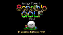 an amiga power 's sensible golf demo advertisement