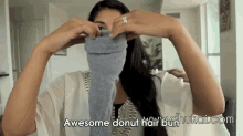 Diy Donut Bun GIF - Hair GIFs