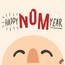 Happy Nom Year GIF - Dominos Gi Fs Happy New Year Happy Nom Year GIFs