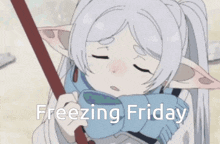 Frieren Beyond Journey'S End GIF - Frieren Beyond Journey'S End Freezing Friday GIFs