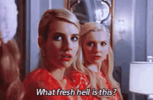 What The Fresh Hell Is This? GIF - Scream Queens What Emma Roberts GIFs