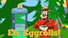 Johnny Test Eh Eggrolls GIF - Johnny Test Eh Eggrolls Canadian Mountie GIFs