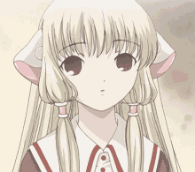 chobits chii anime happy excited