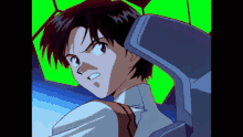 Anime Charactera From Eva Neon Genesis Eva Character On A Computer GIF