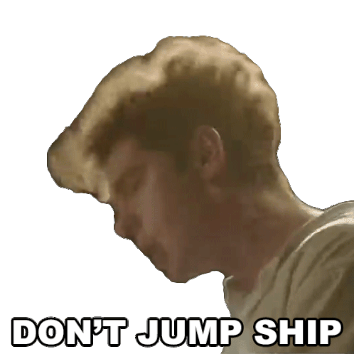 Dont Jump Ship Jon Larson Sticker - Dont Jump Ship Jon Larson Andrew Garfield Stickers