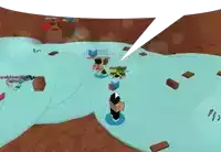a group of people are playing a video game and one of them is called candyflower