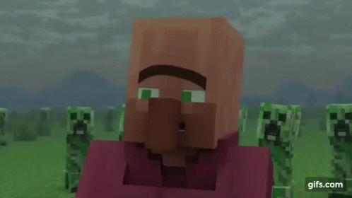 Villager News News GIF - Villager News News Minecraft - Discover & Share  GIFs