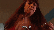Fuck Off Spaced GIF - Fuck Off Spaced Marsha GIFs