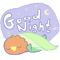 Cheerful Coco Bird Sticker - Cheerful Coco Bird Sleep Stickers