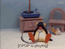 Kpop Is Plaing Pingu GIF - Kpop Is Plaing Pingu Music GIFs