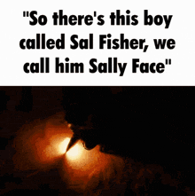 Sally Face Pen GIF - Sally Face Pen Fire GIFs
