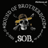 a picture of a boy with a skull on his shirt with sob written on it