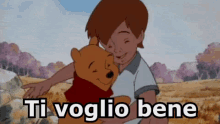 Christopher Robin Winnie The Pooh Ritorno Al Bosco Dei 100 Acri Ti Voglio Bene Abbraccio GIF