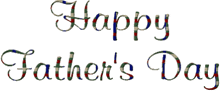 the words happy father 's day are written in plaid letters