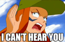 Totally Spies Sam GIF - Totally Spies Sam I Cant Hear You GIFs