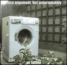 ur father washing machine brick nice argument