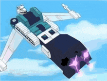 a cartoon drawing of a robot with the number 8 on its back