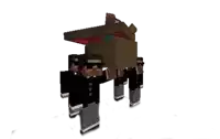 a group of minecraft characters are carrying a large wooden object