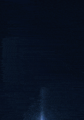 a blue background with a white glowing object in the middle