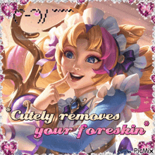 League Gwen Cutely Removes Your Foreskin GIF - League Gwen Cutely Removes Your Foreskin Gwen Cafe Cuties GIFs